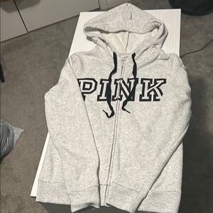 Victoria's Secret PINK Gray Hoodie Jacket